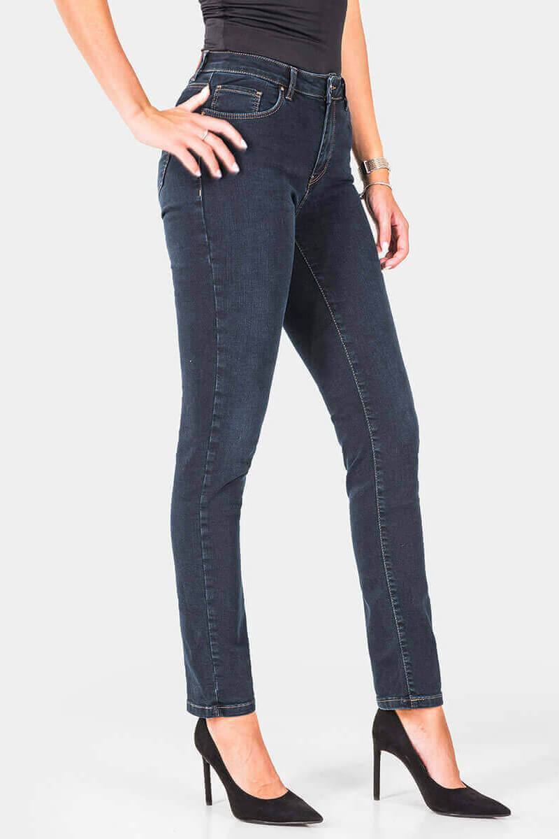 Слим фит дамски дънки Anna 6482 INDIGO Fashion