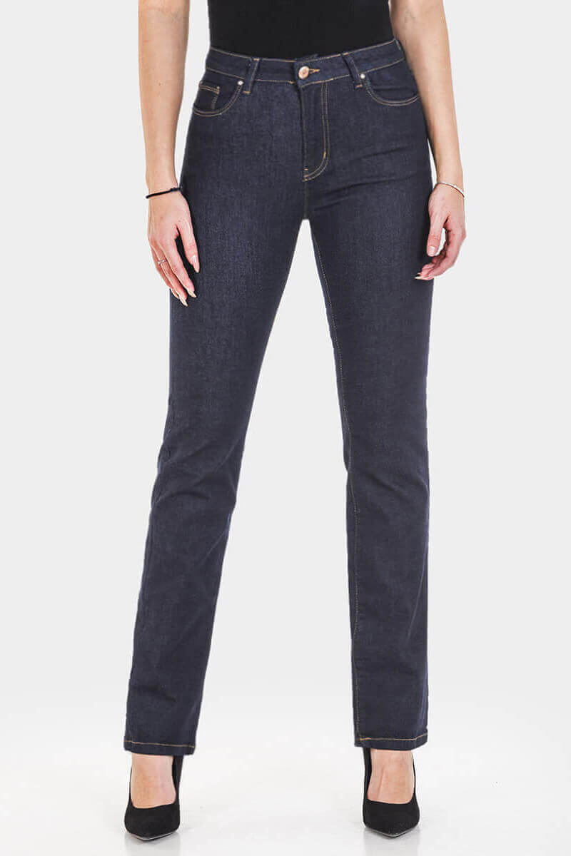 Прави дамски дънки Kelly 6533-79 INDIGO Fashion
