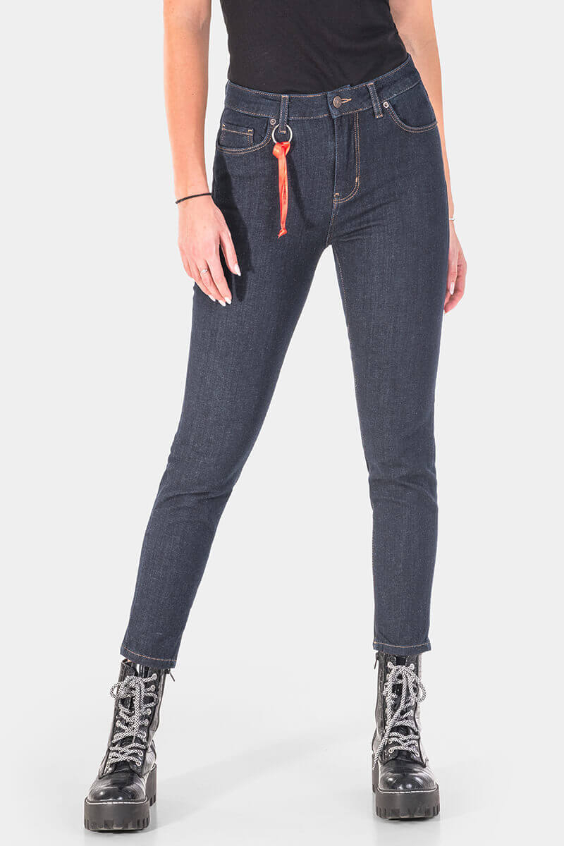 Слим фит дамски дънки 6584 Alissa INDIGO Fashion