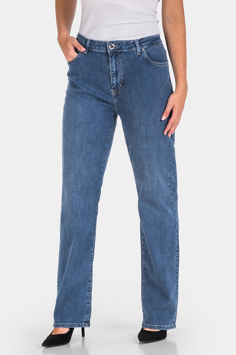 Прави дамски дънки 6679-77 Lady XXL / Lacarino