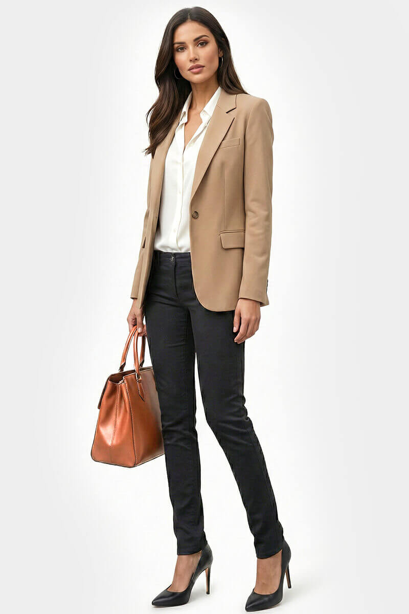 Дамски панталон MISS POEM 42573 - черен