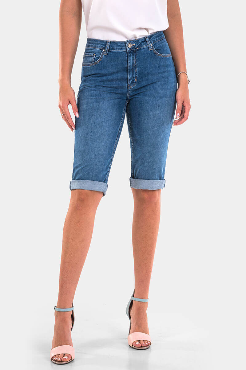 Дамски бермуди 6906 INDIGO Fashion