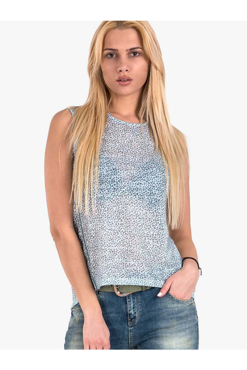 Дамски стилизиран топ - зелен 601559 INDIGO Fashion