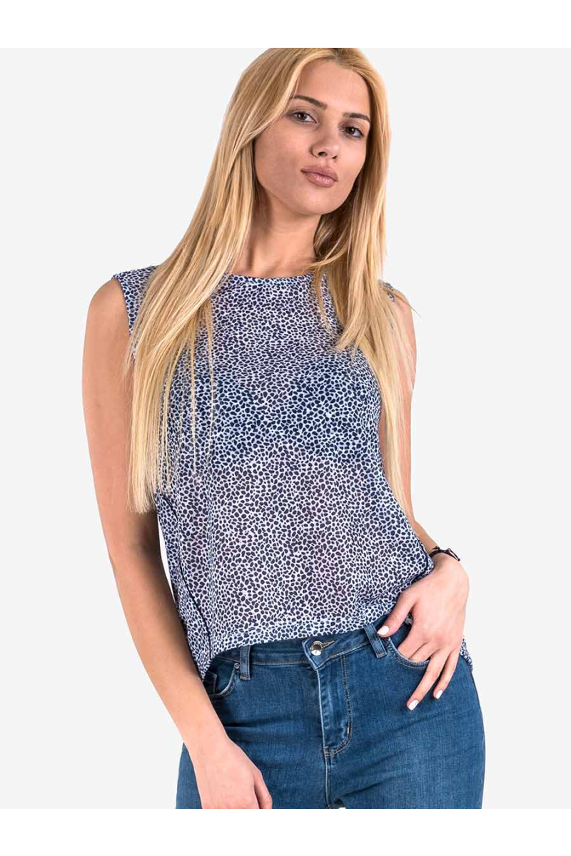 Дамски стилизиран топ - тъмносин 601559 INDIGO Fashion