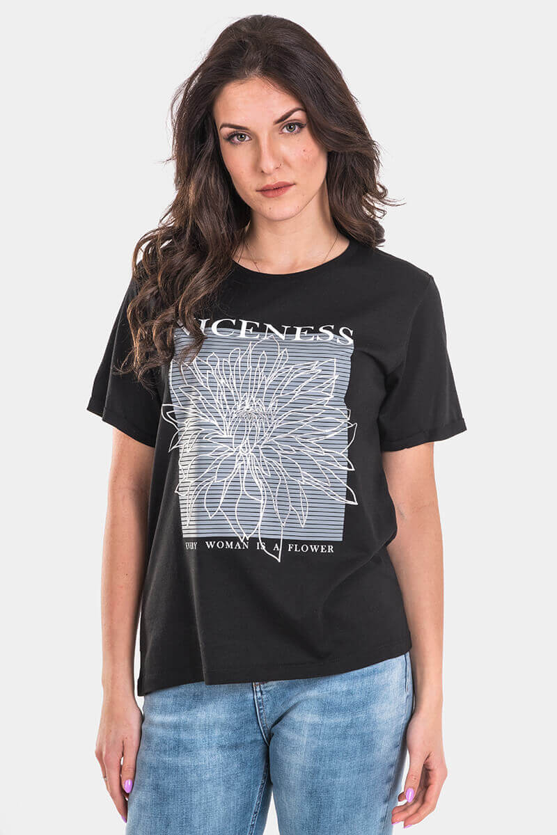  Дамска тениска 7807-09 INDIGO Fashion