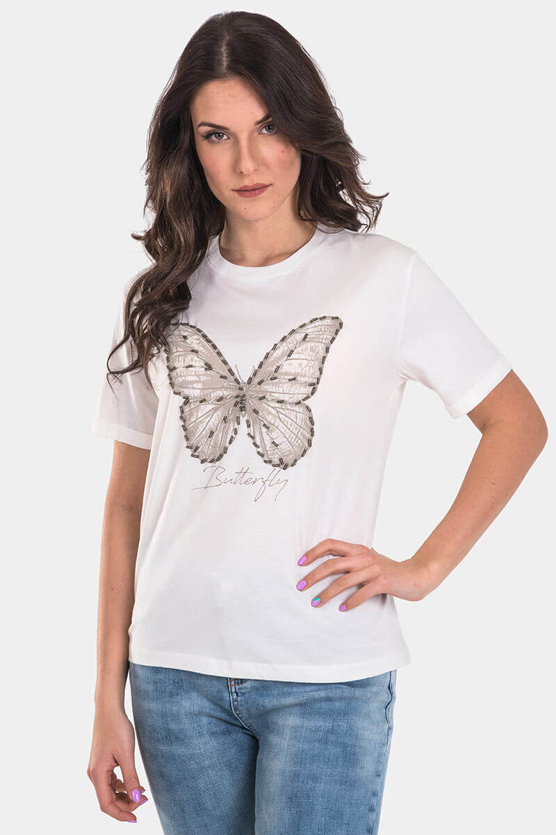 Дамска тениска 7861-45 INDIGO Fashion