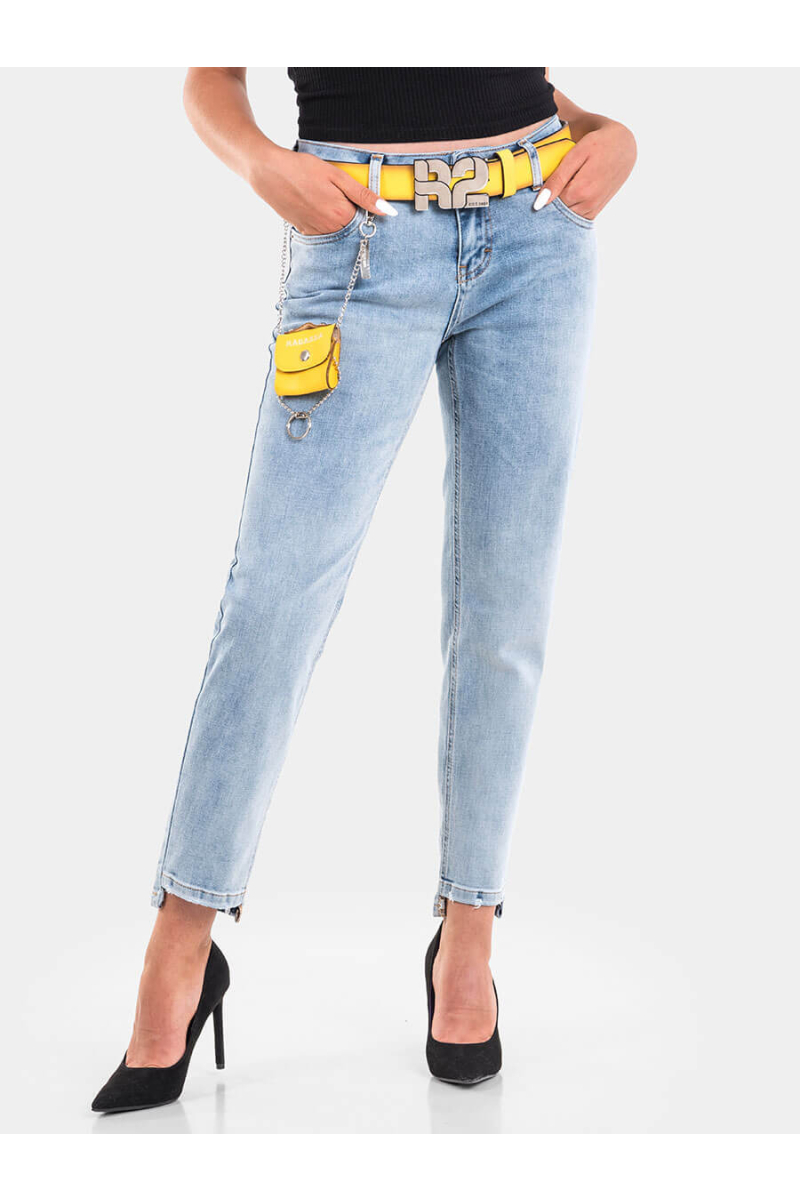 Бойфренд дамски дънки 6072-73 INDIGO Fashion