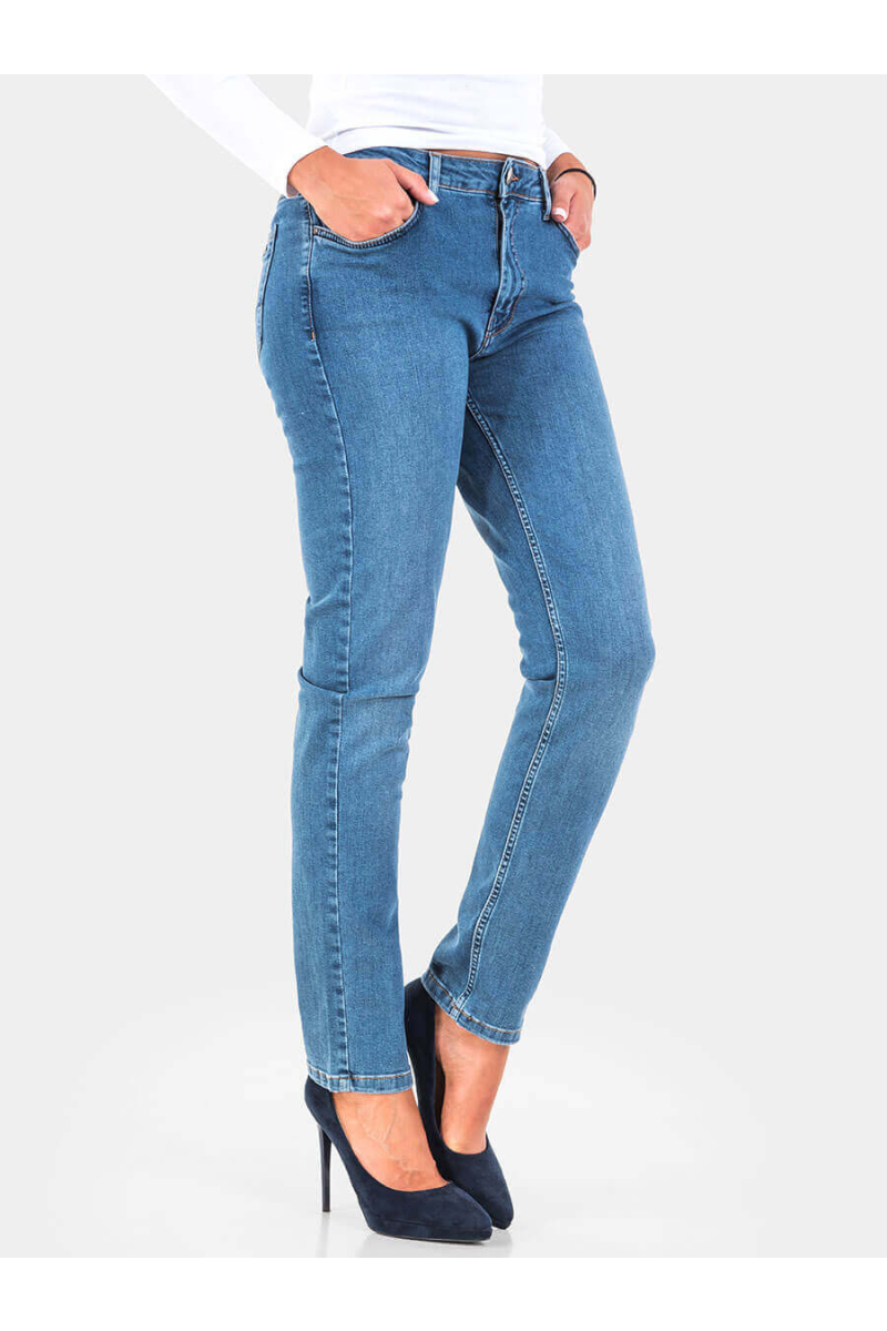 Прави дамски дънки 5787 INDIGO Fashion