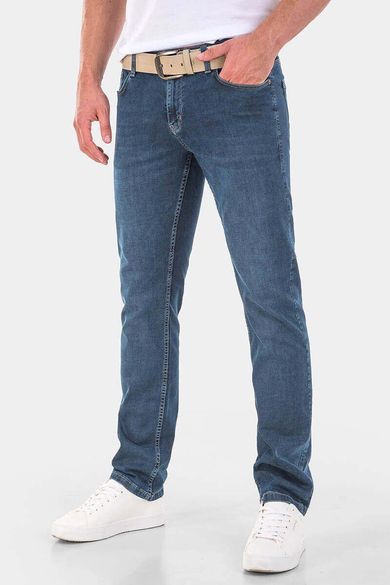 Прави мъжки дънки 5917 INDIGO Fashion