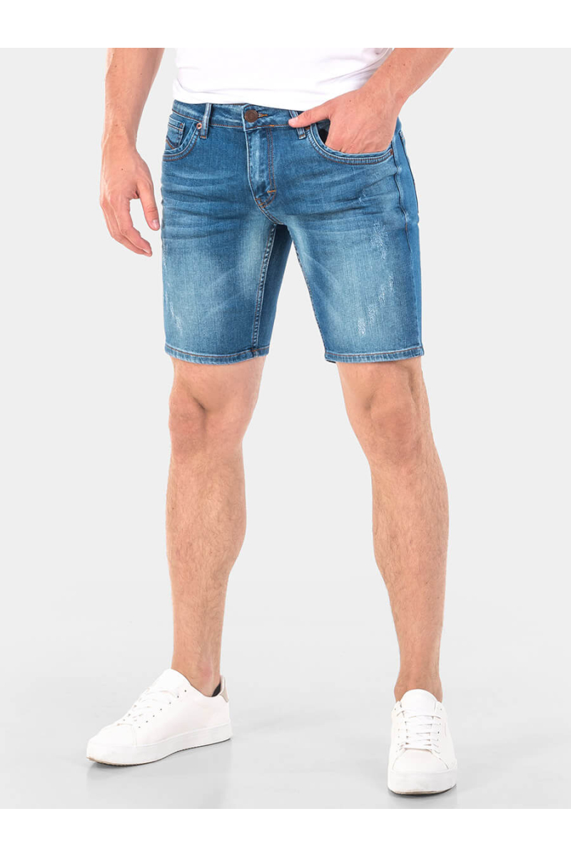 Дънкови мъжки бермуди 6068 INDIGO Fashion
