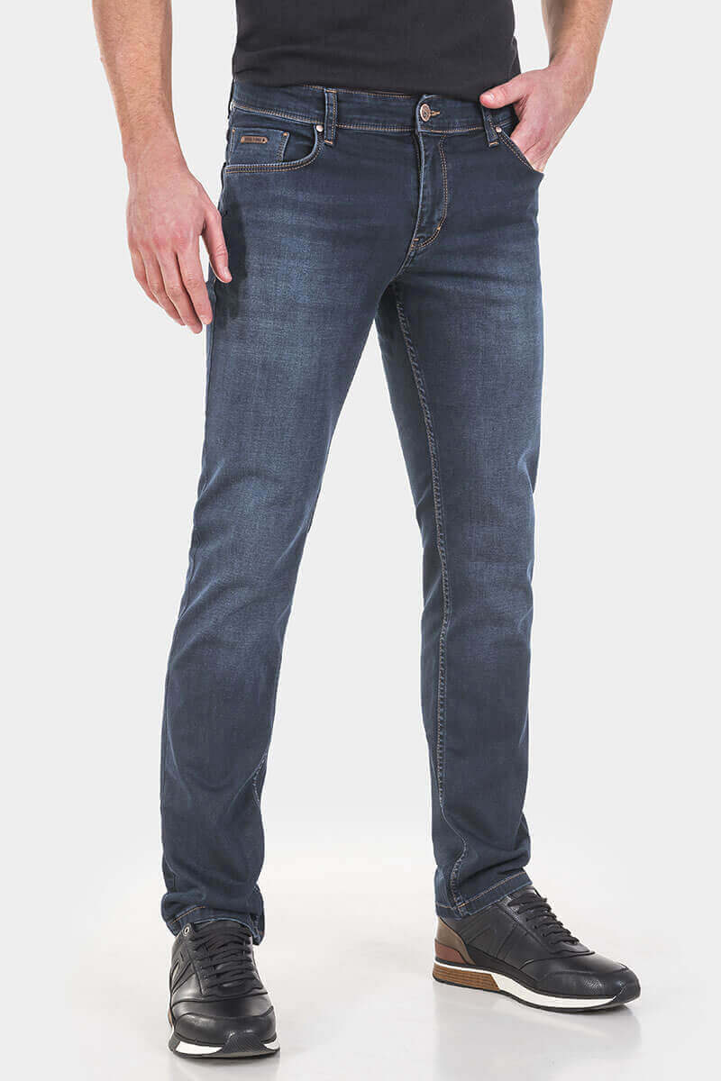 Прави мъжки дънки Paul 5890 INDIGO Fashion