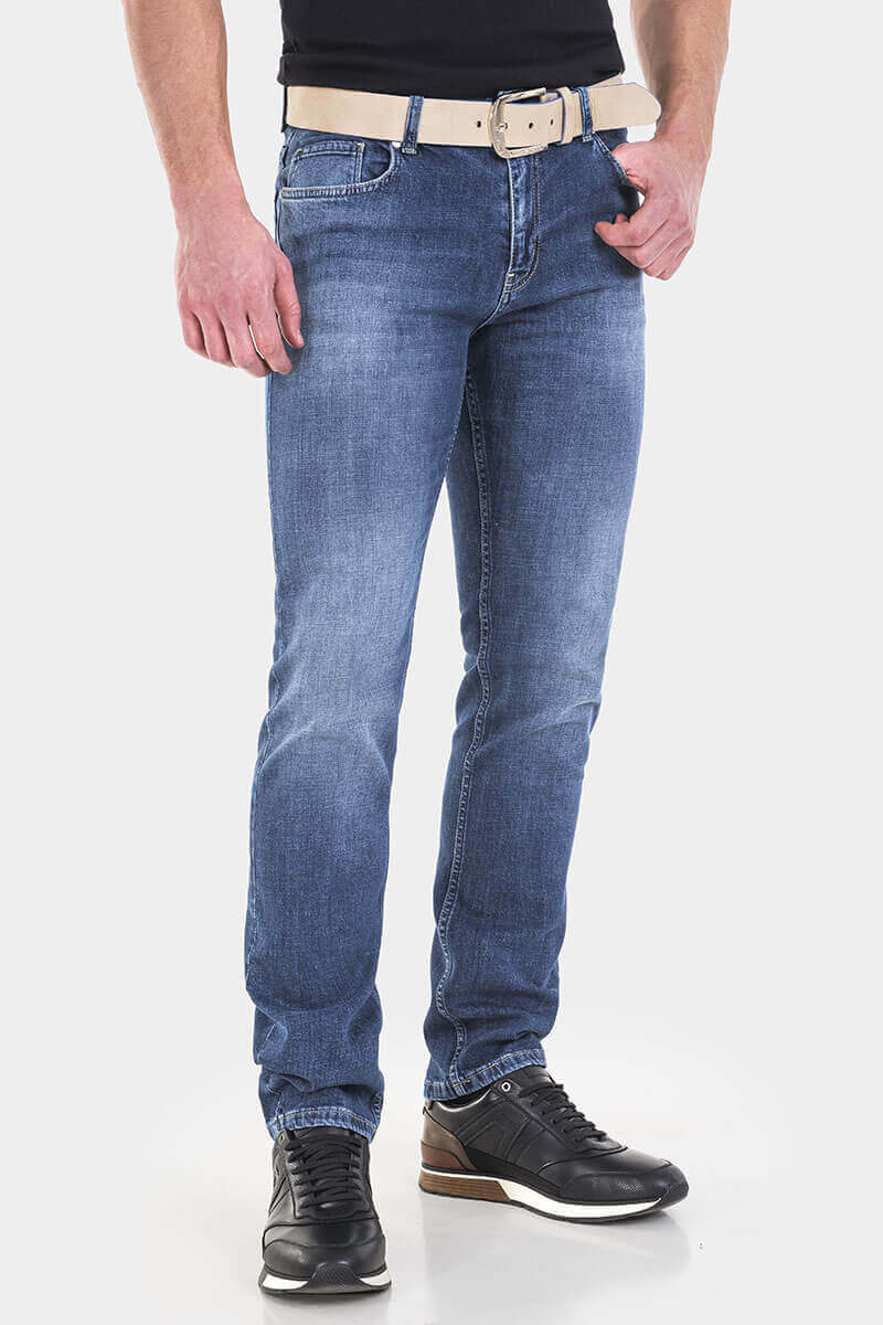 Прави мъжки дънки Paul 6230 INDIGO Fashion