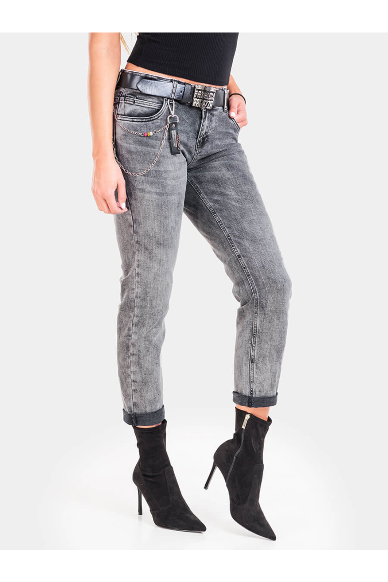 Бойфренд дамски дънки 6075 INDIGO Fashion