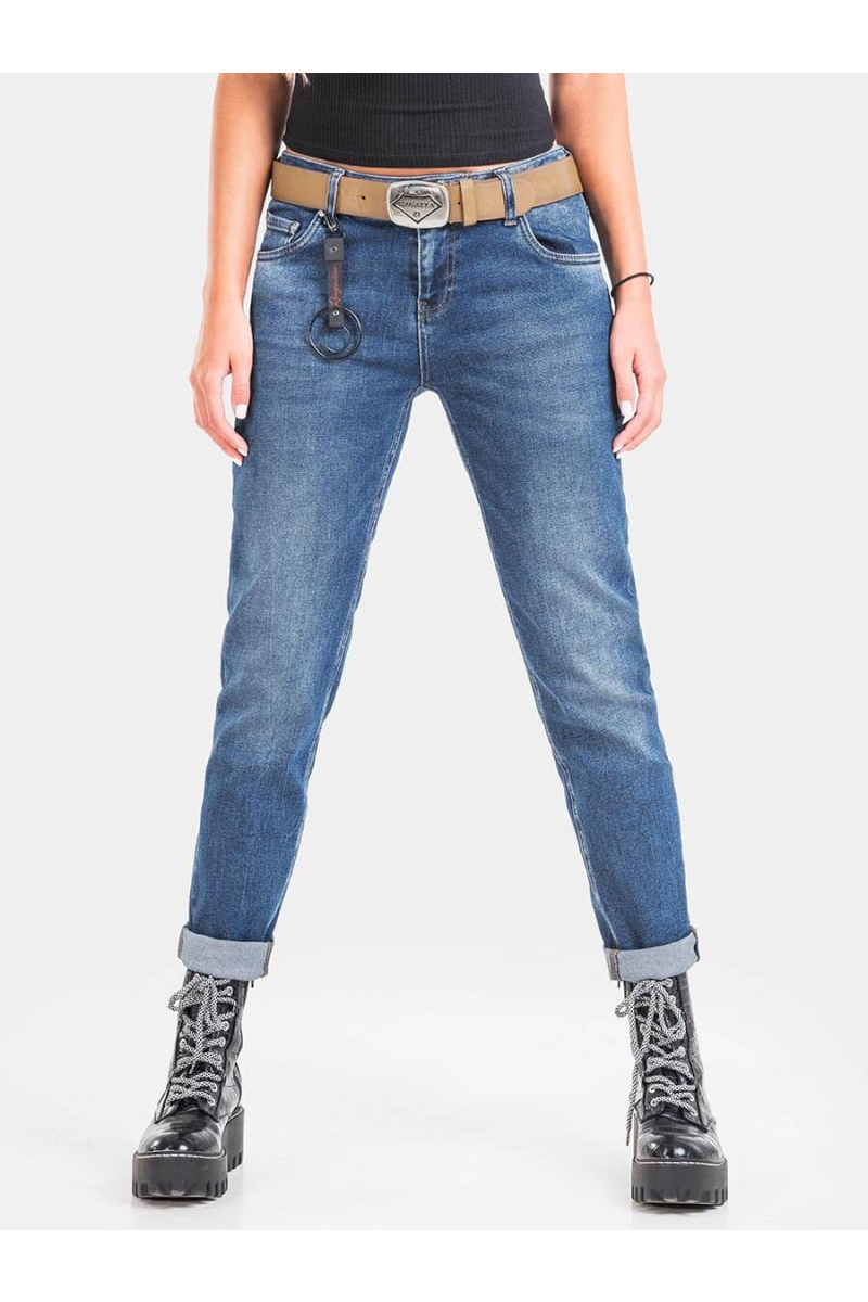 Бойфренд дамски дънки 6150A INDIGO Fashion