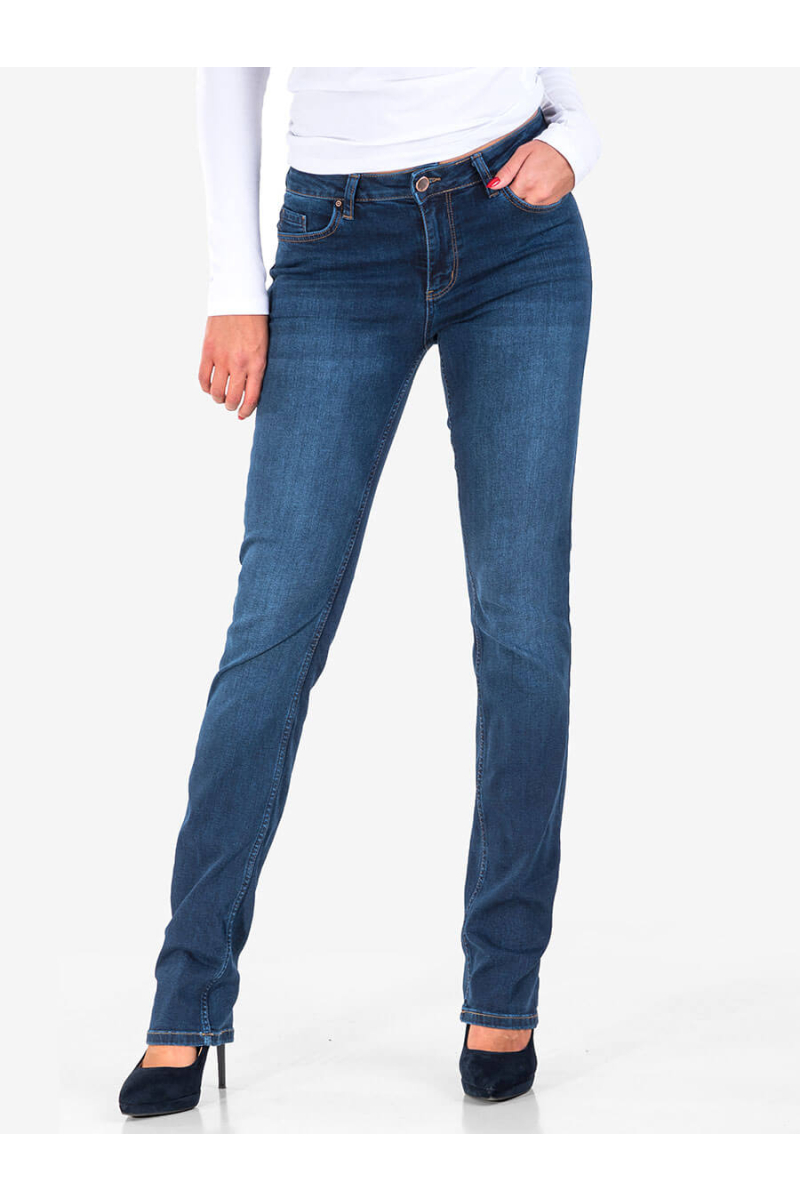Прави дамски дънки 5518 INDIGO Fashion