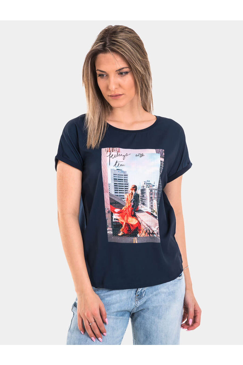 Дамска блуза 7142-18 INDIGO Fashion