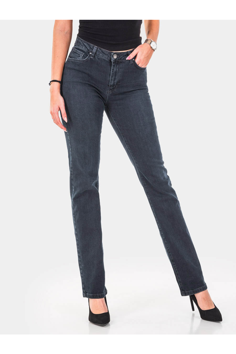 Прави дамски дънки 6035 INDIGO Fashion