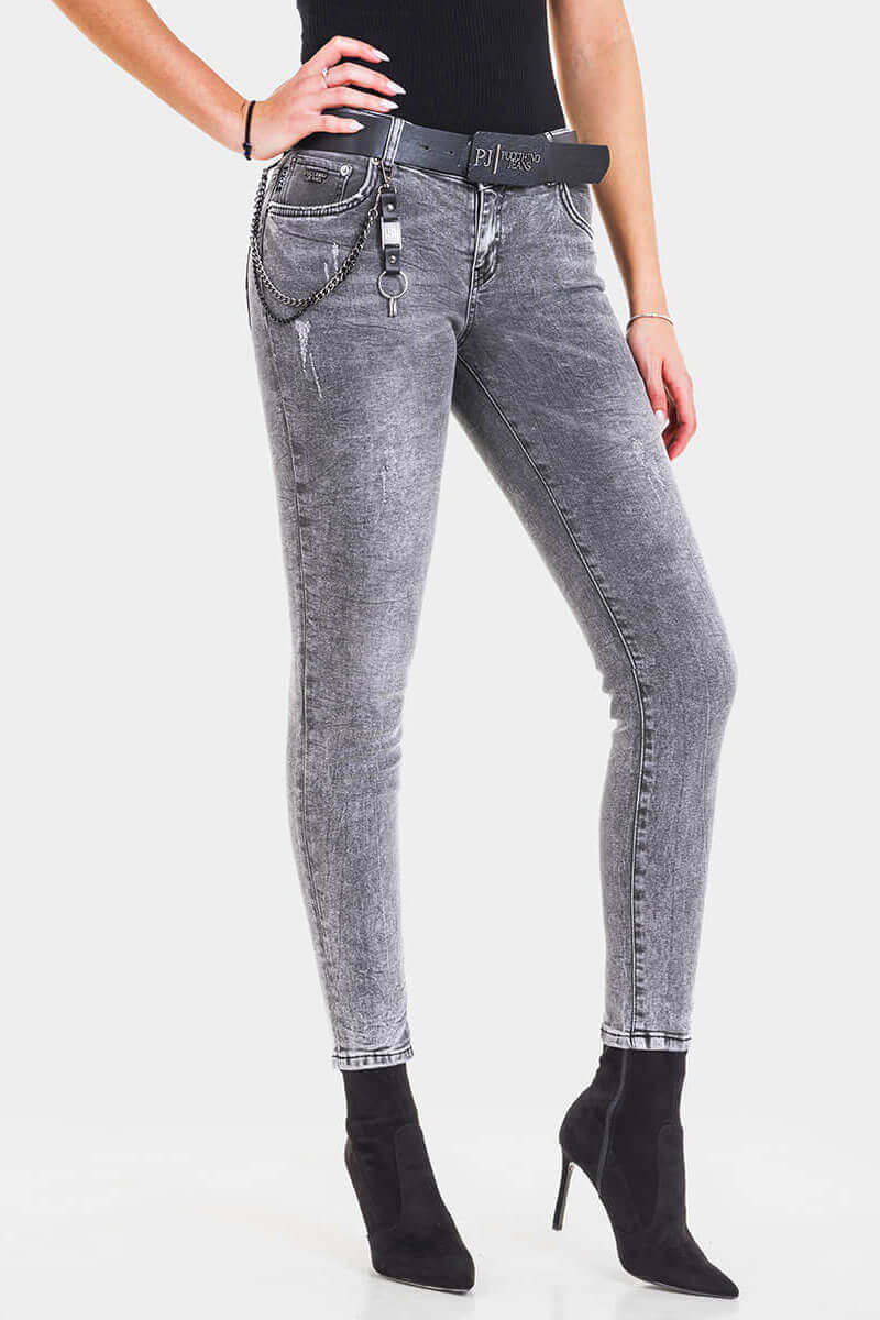 Слим фит дамски дънки 30211 INDIGO Fashion