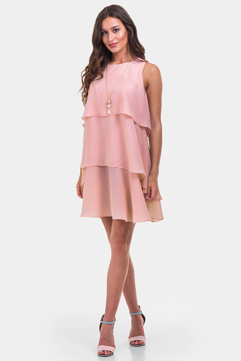 Рокля на волани 2295-50 INDIGO Fashion