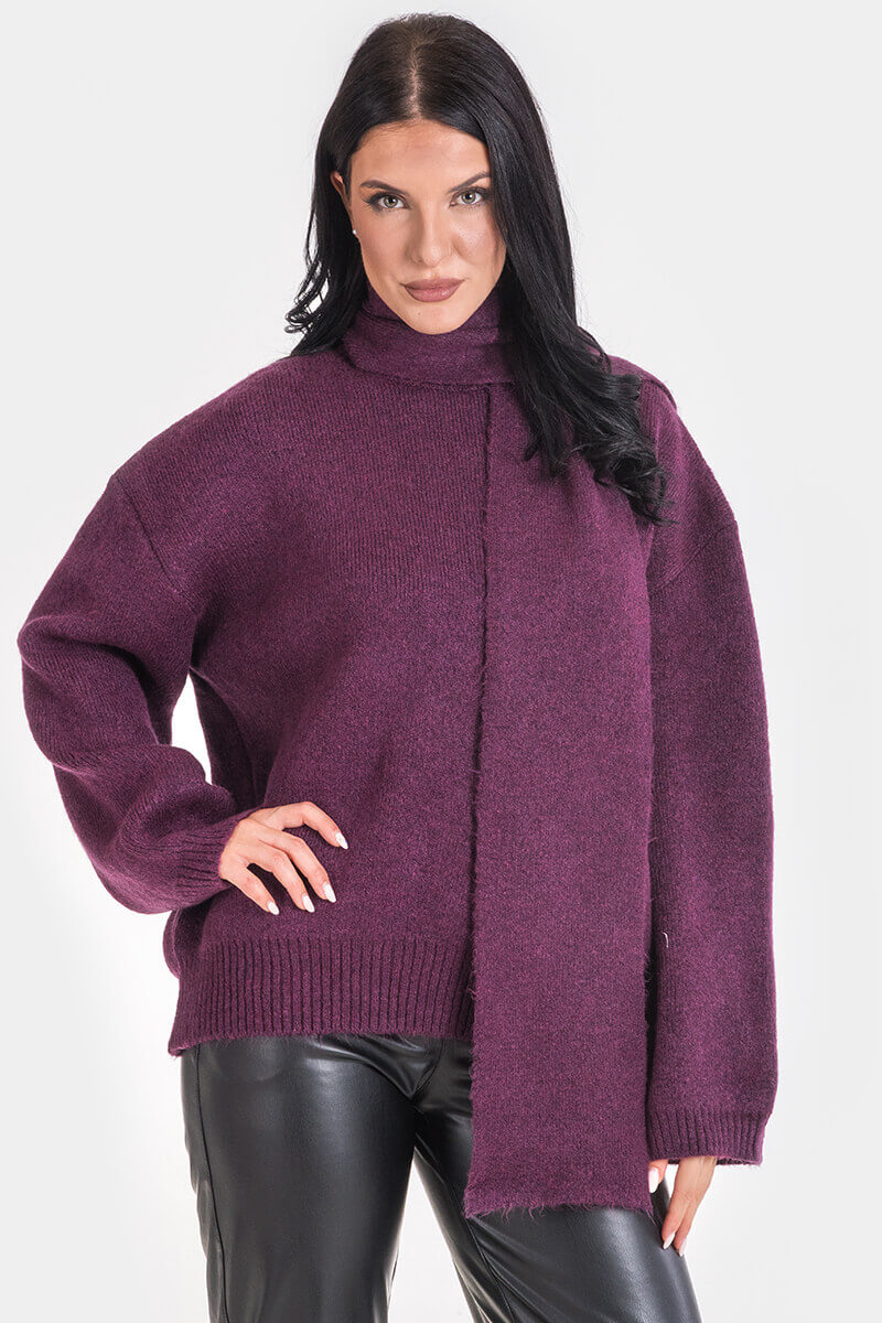 Дамска блуза с шал 92633-48 AVRIL