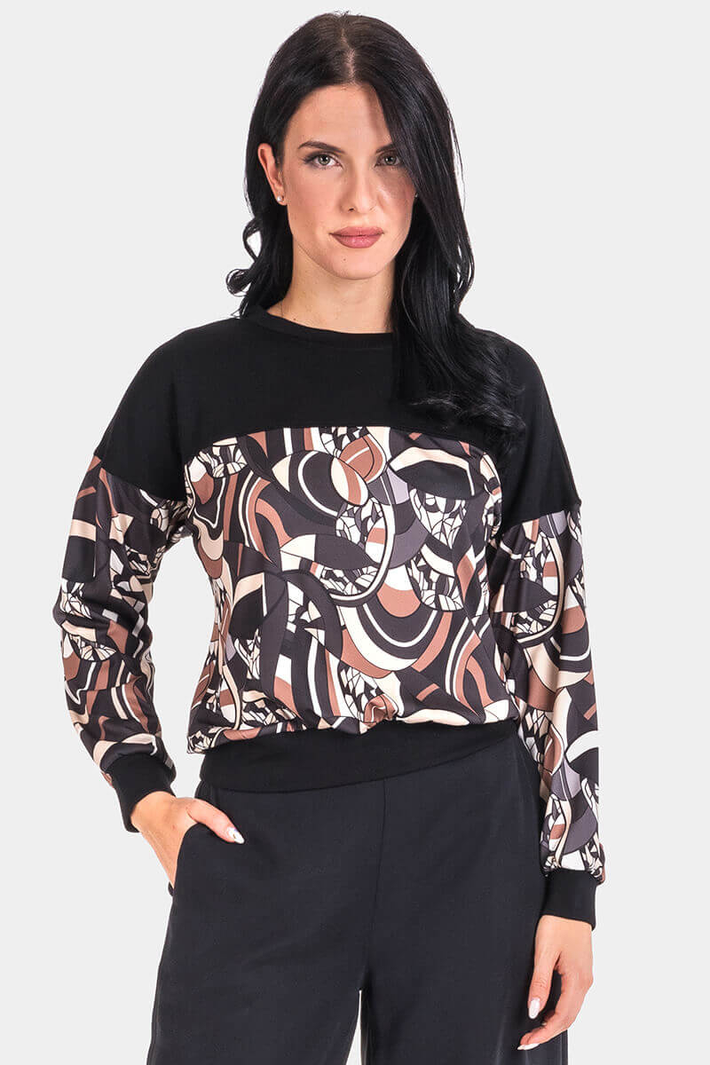 Дамска блуза с дълъг ръкав 31540-09 SERFA