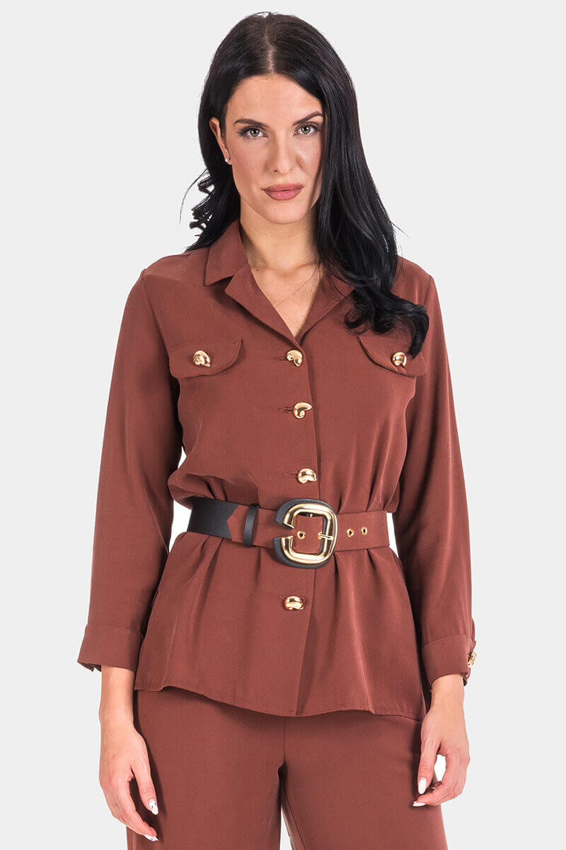 Елегантна дамска риза 7140R-22 DESIGNER