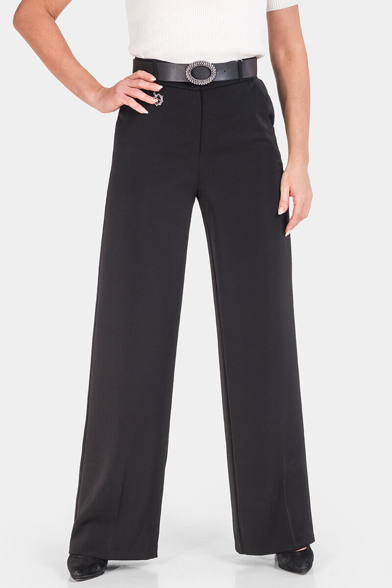 Елегантен дамски панталон с широки крачоли 3370-09 ACUN