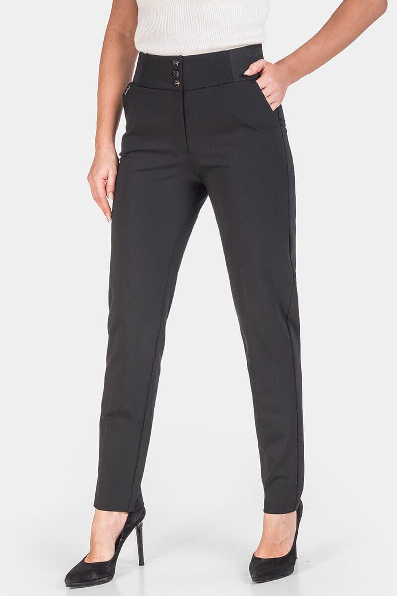 Елегантен дамски панталон с колан 3712-09 ACUN