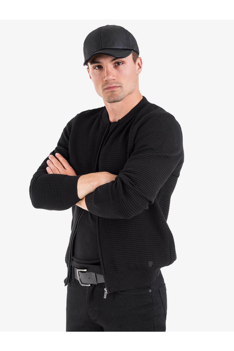 Шапка с ушанки - цвят антрацит 10949 INDIGO Fashion