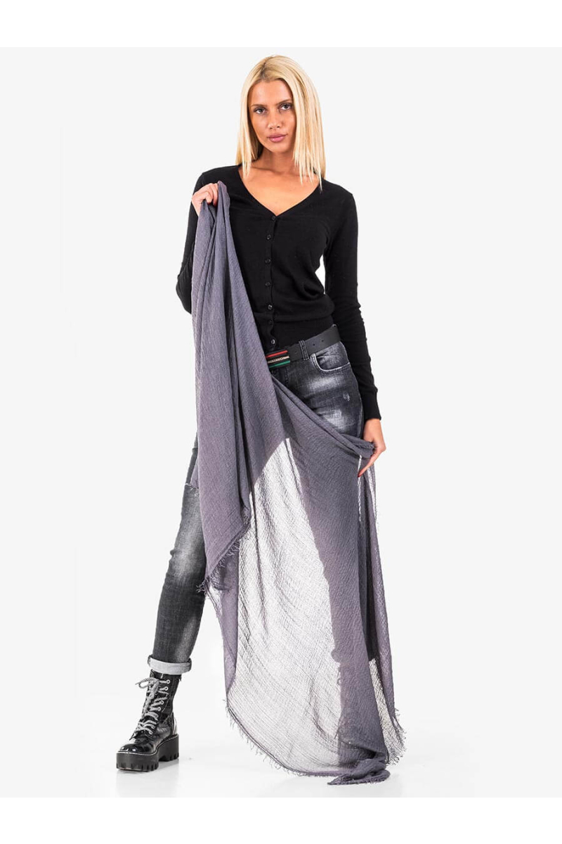 Дамски шал - сив 11705 INDIGO Fashion
