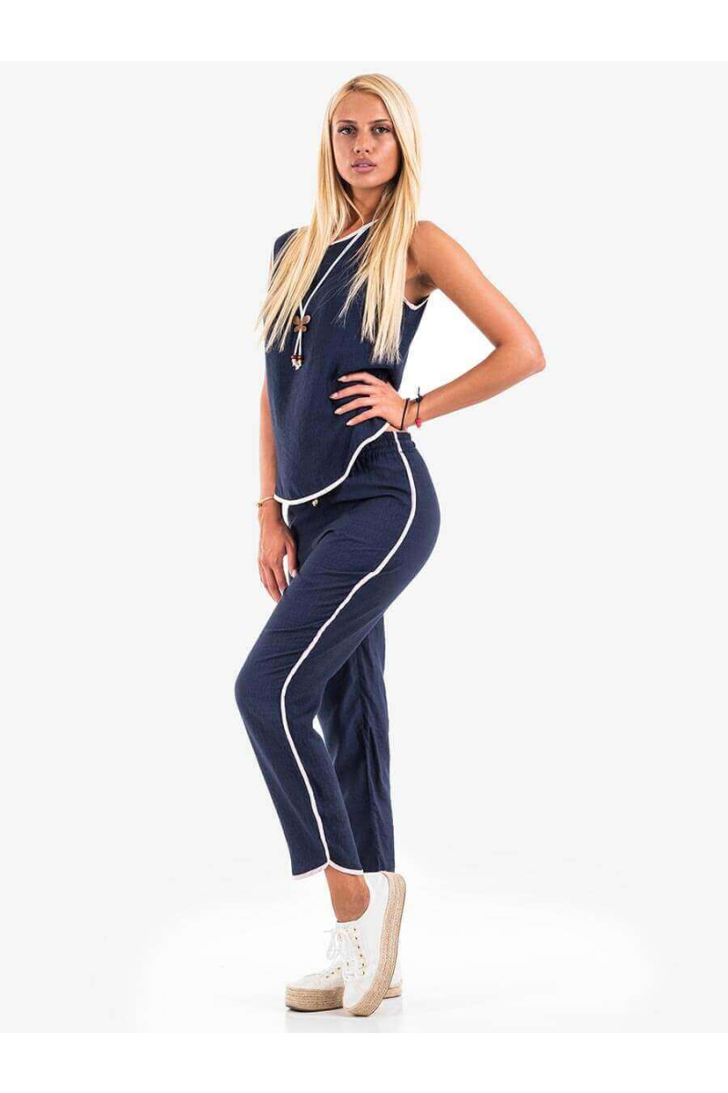 Дамски летен комплект - тъмносин 1902 INDIGO Fashion