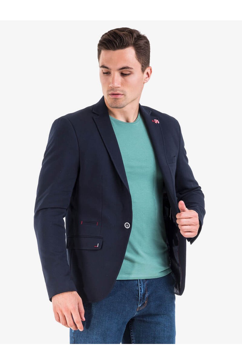 Тъмносиньо мъжко сако 31110 INDIGO Fashion