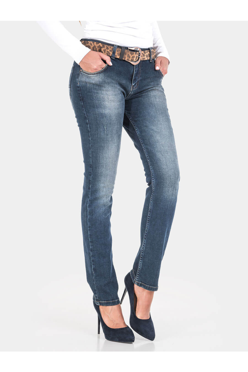 Бойфренд дамски дънки 5565 INDIGO Fashion