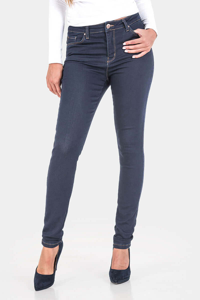 Слим фит дамски дънки Naomi 6012 INDIGO Fashion