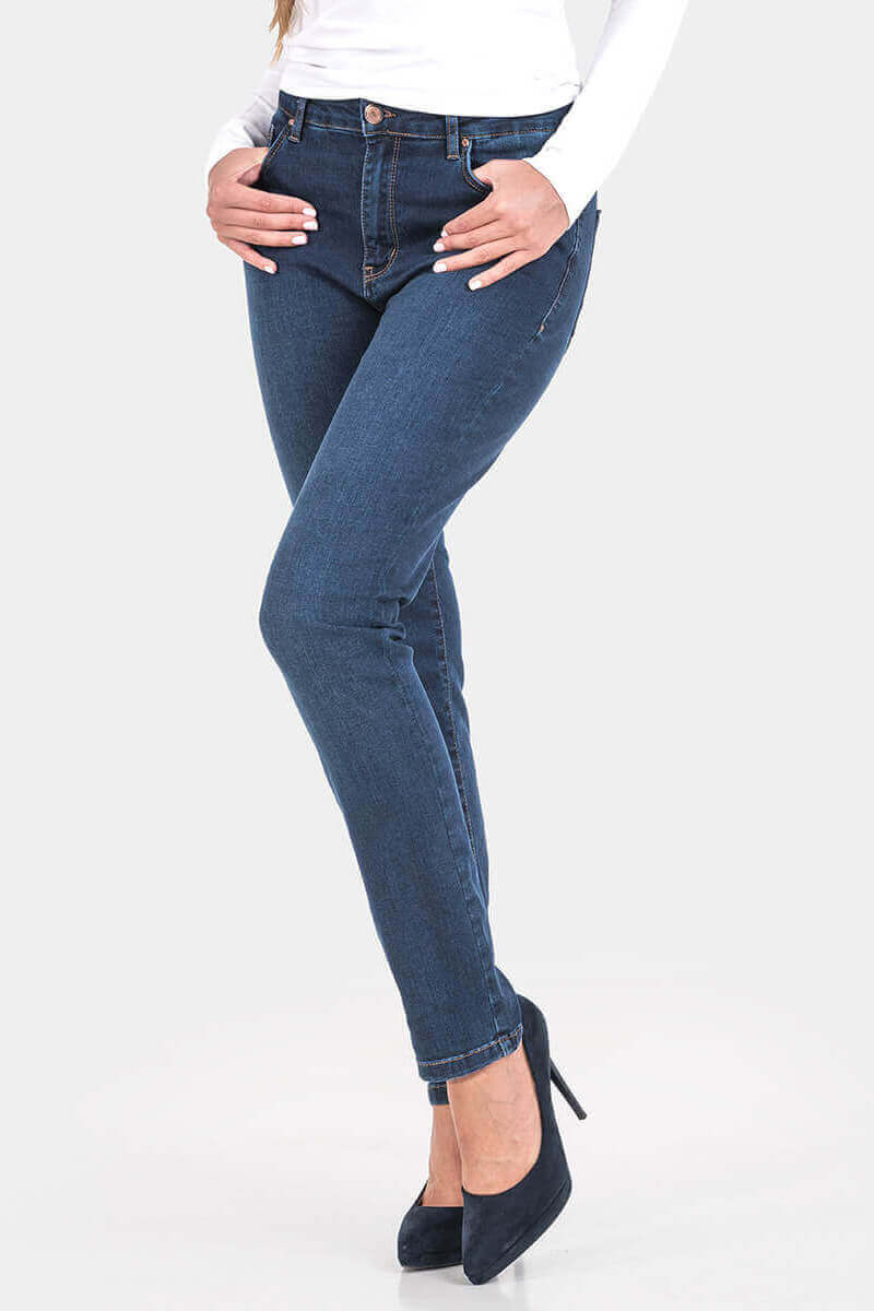 Дамски дънки Anna 6018 INDIGO Fashion
