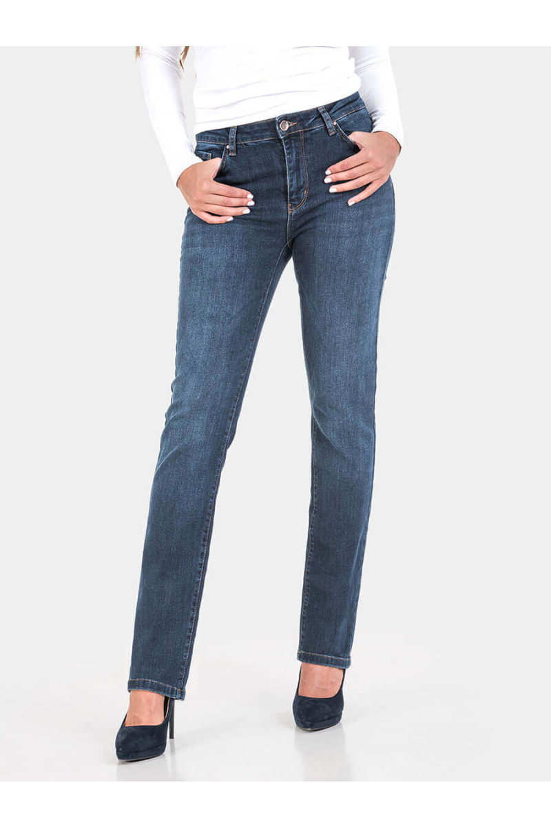 Прави дамски дънки Kelly 6033-78 | INDIGO Fashion