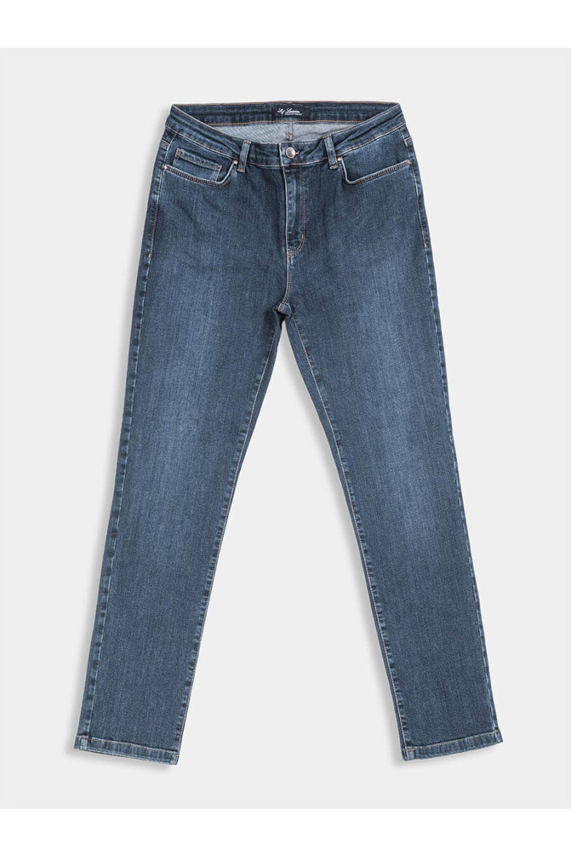 Прави дамски дънки Anna 6051 INDIGO Fashion