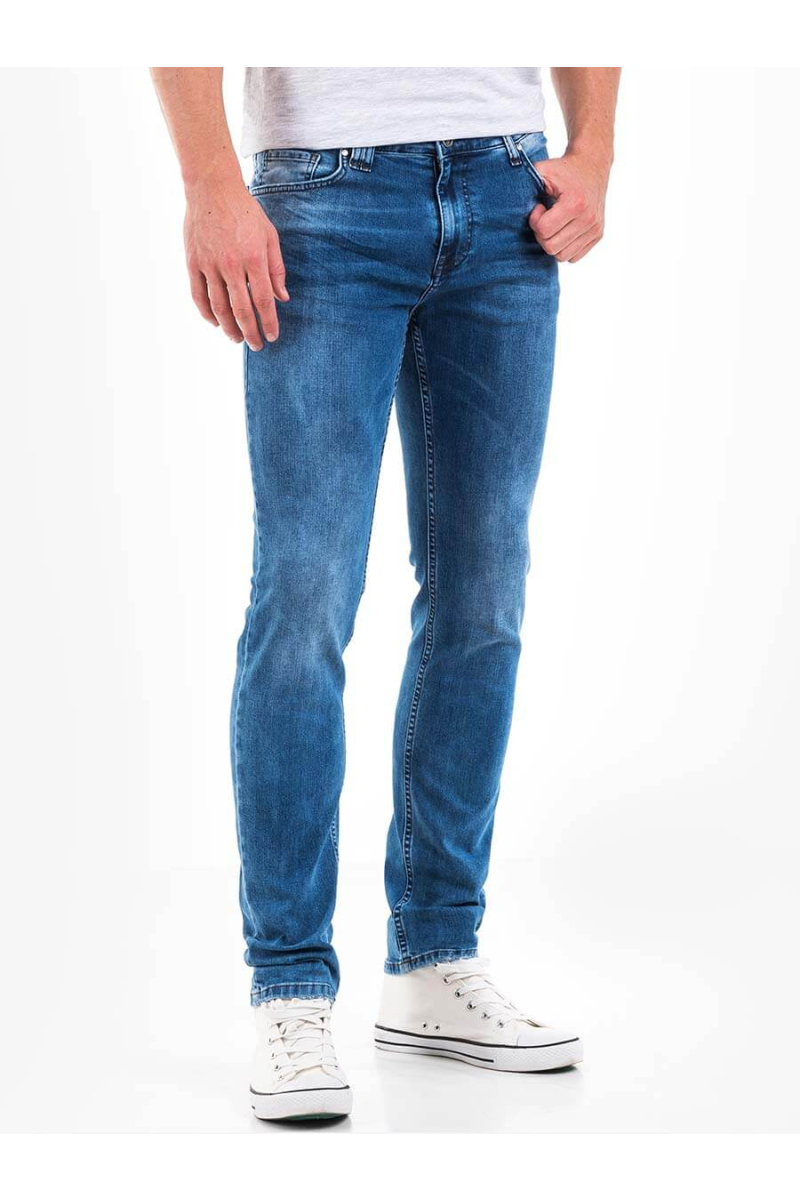 Мъжки слим фит дънки - цвят деним 3225 INDIGO Fashion
