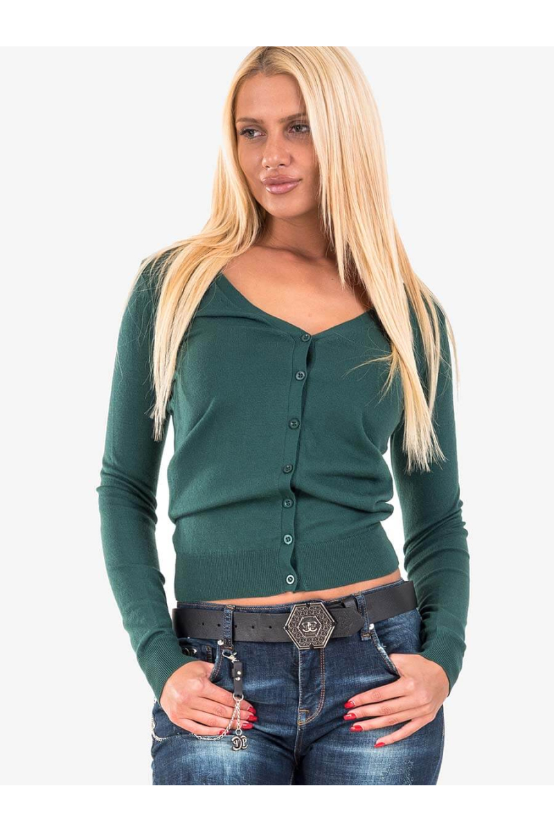 Зелена дамска жилетка CP04 INDIGO Fashion