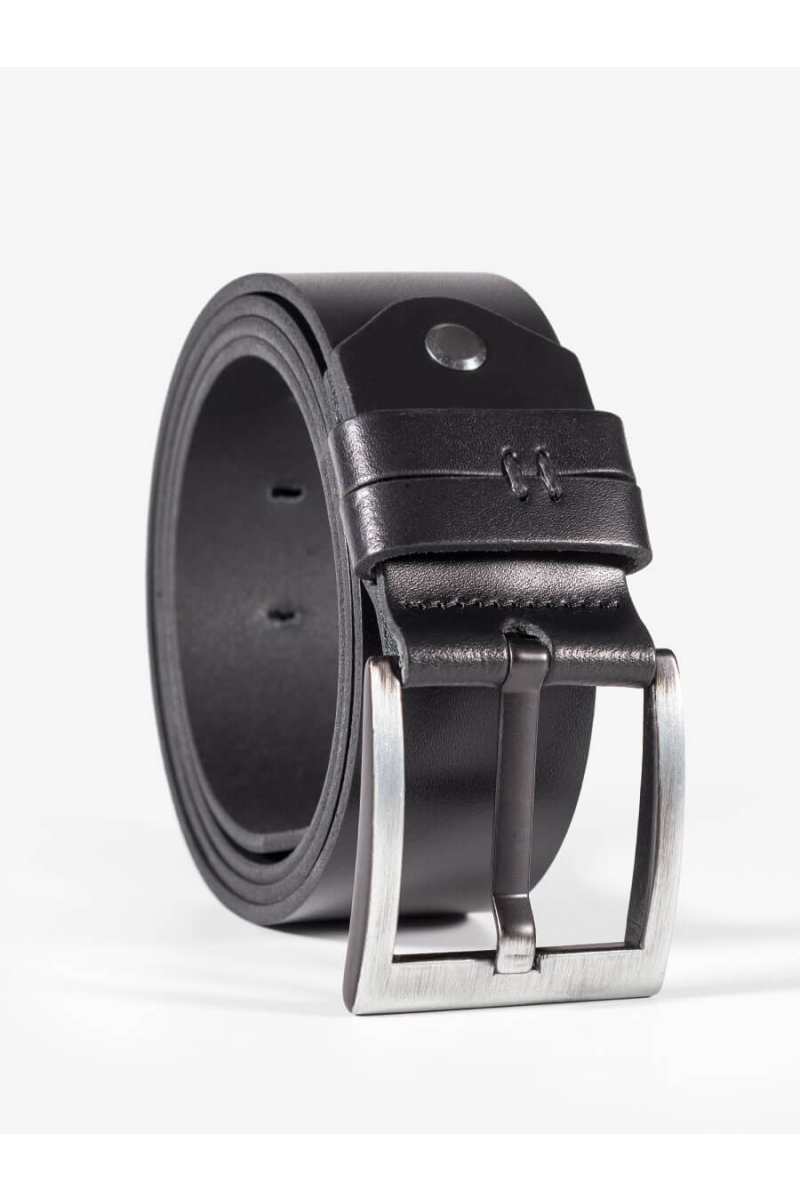 Черен колан от естествена кожа 1048