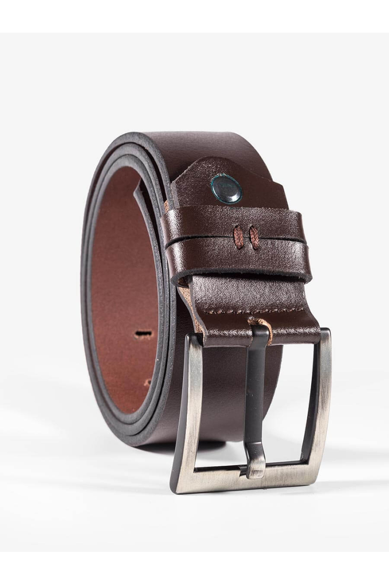 Кафяв колан от естествена кожа 1048 INDIGO Fashion