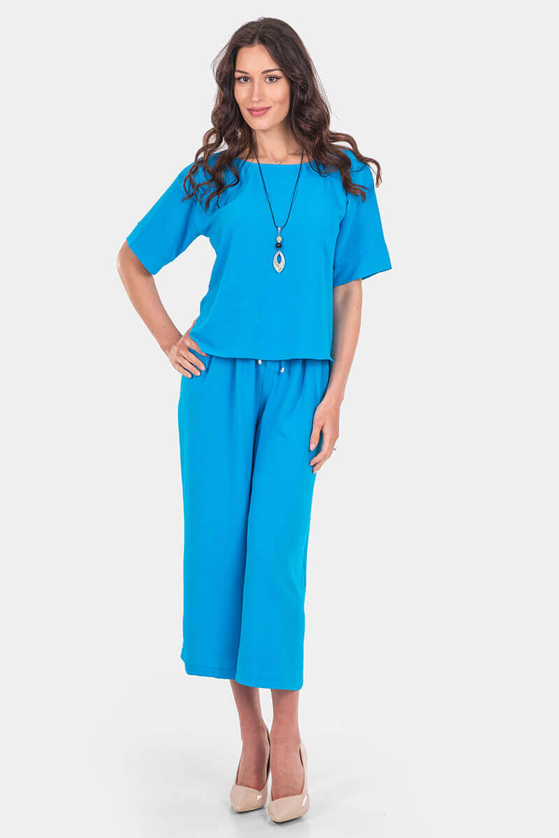 Комплект блуза, панталон и колие 4006-08 Sadosa