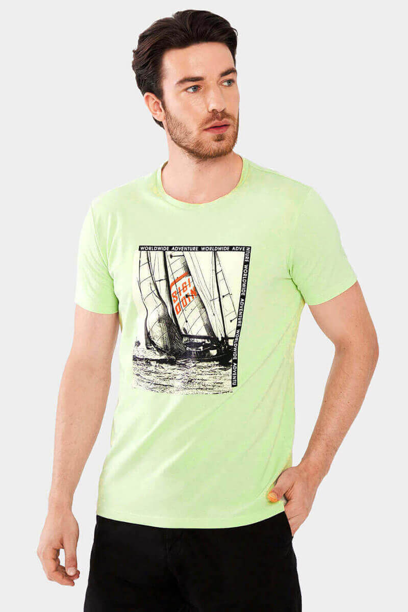 Мъжка тениска 35418-26 INDIGO Fashion