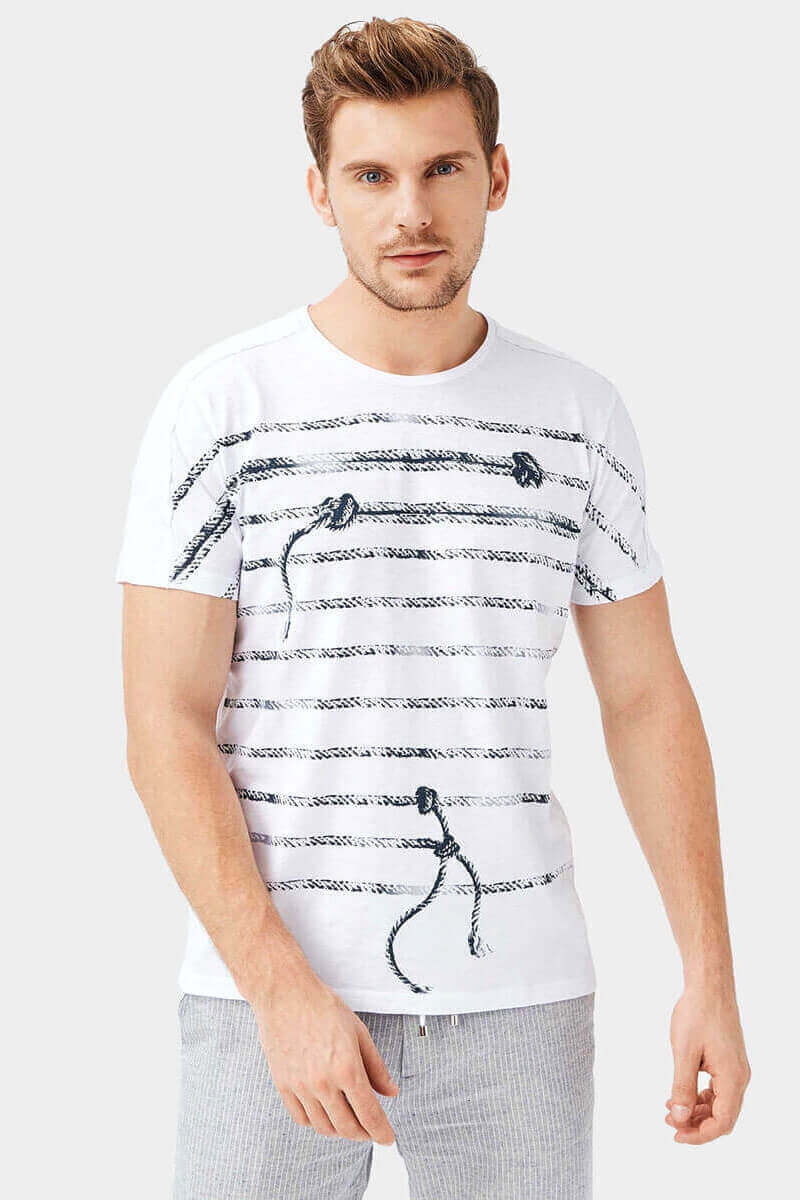 Мъжка тениска 501745-20 INDIGO Fashion