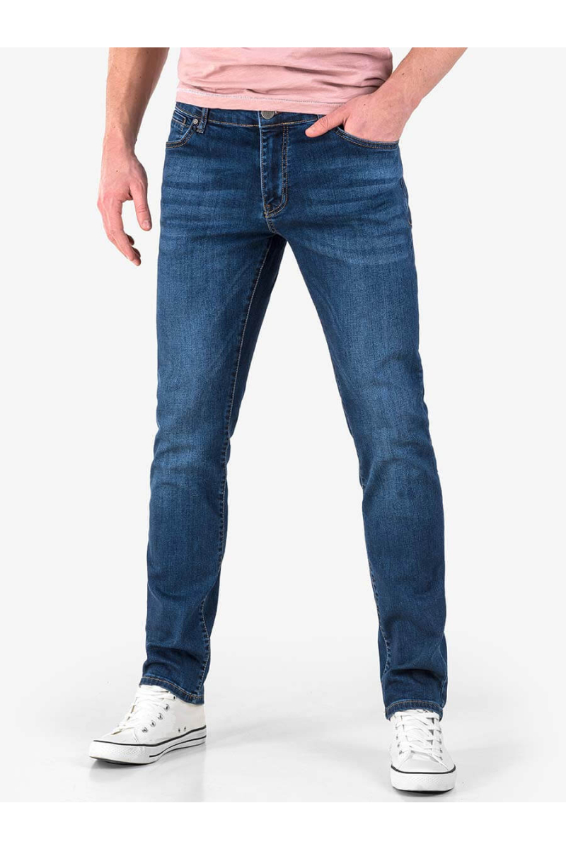 Мъжки прави дънки в тъмен деним 9129 INDIGO Fashion