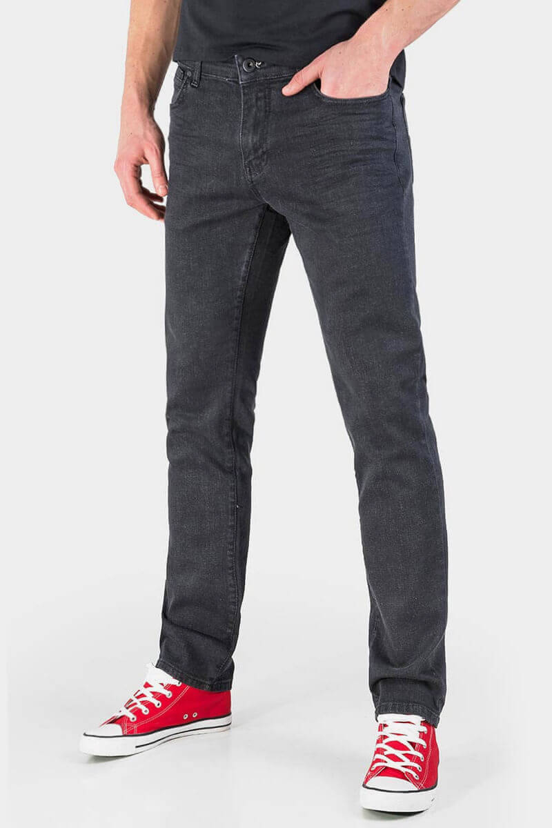 Мъжки черни прави дънки 9129 INDIGO Fashion