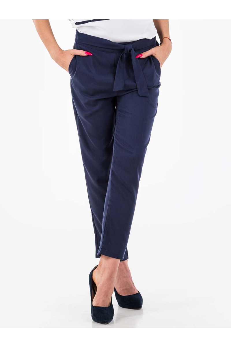 Свободен дамски панталон - тъмносин 200550 INDIGO Fashion