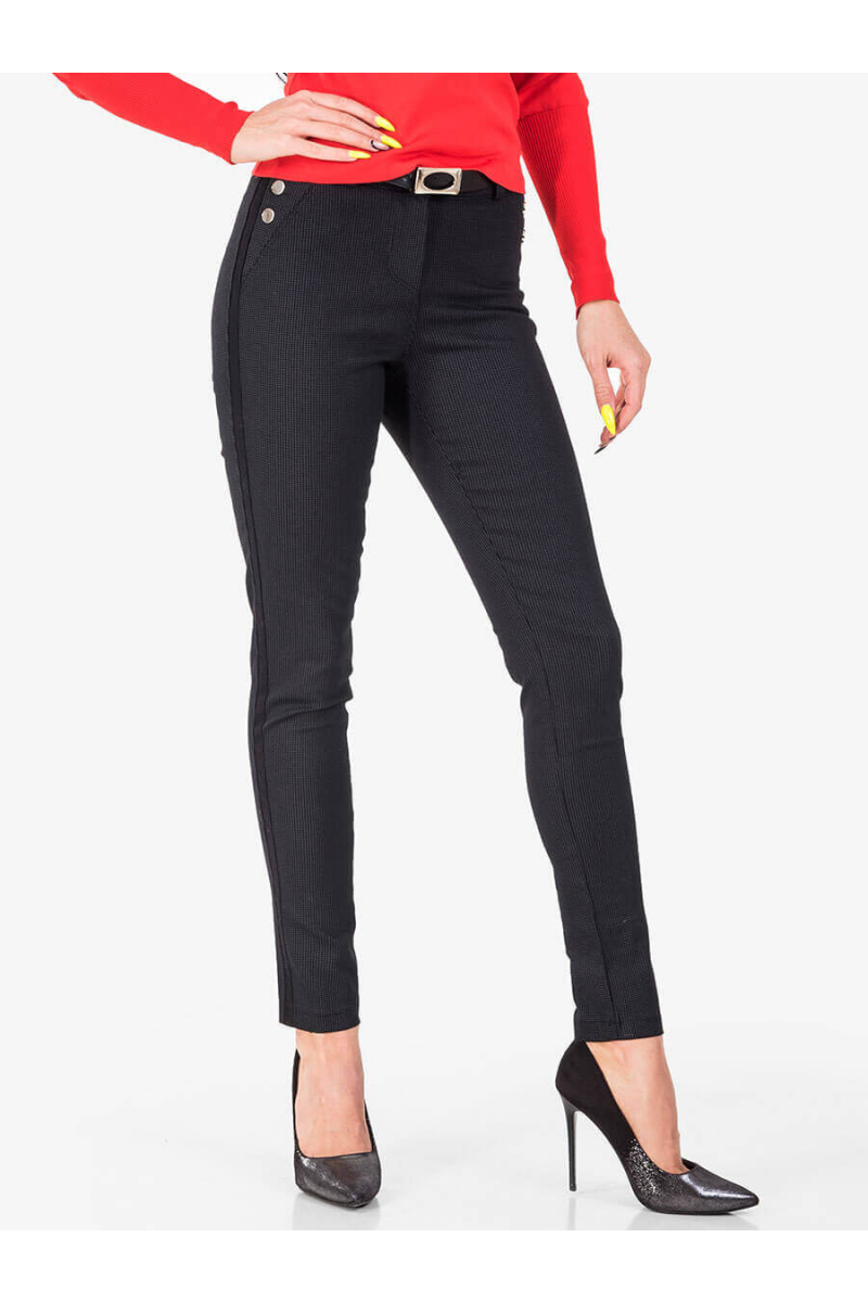 Дамски слим фит панталон 3305-16 INDIGO Fashion