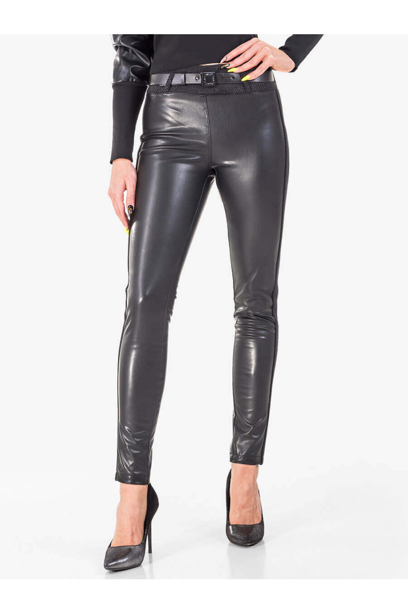 Панталон от еко кожа 3333-09 INDIGO Fashion