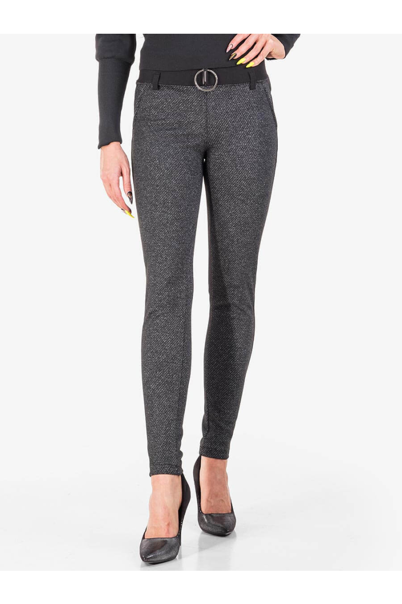 Черен панталон тип клин 3346 INDIGO Fashion